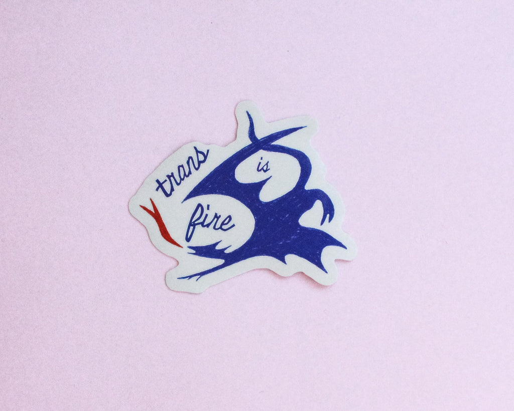 Sticker “Trans is Fire” ✶ Vinyle waterproof