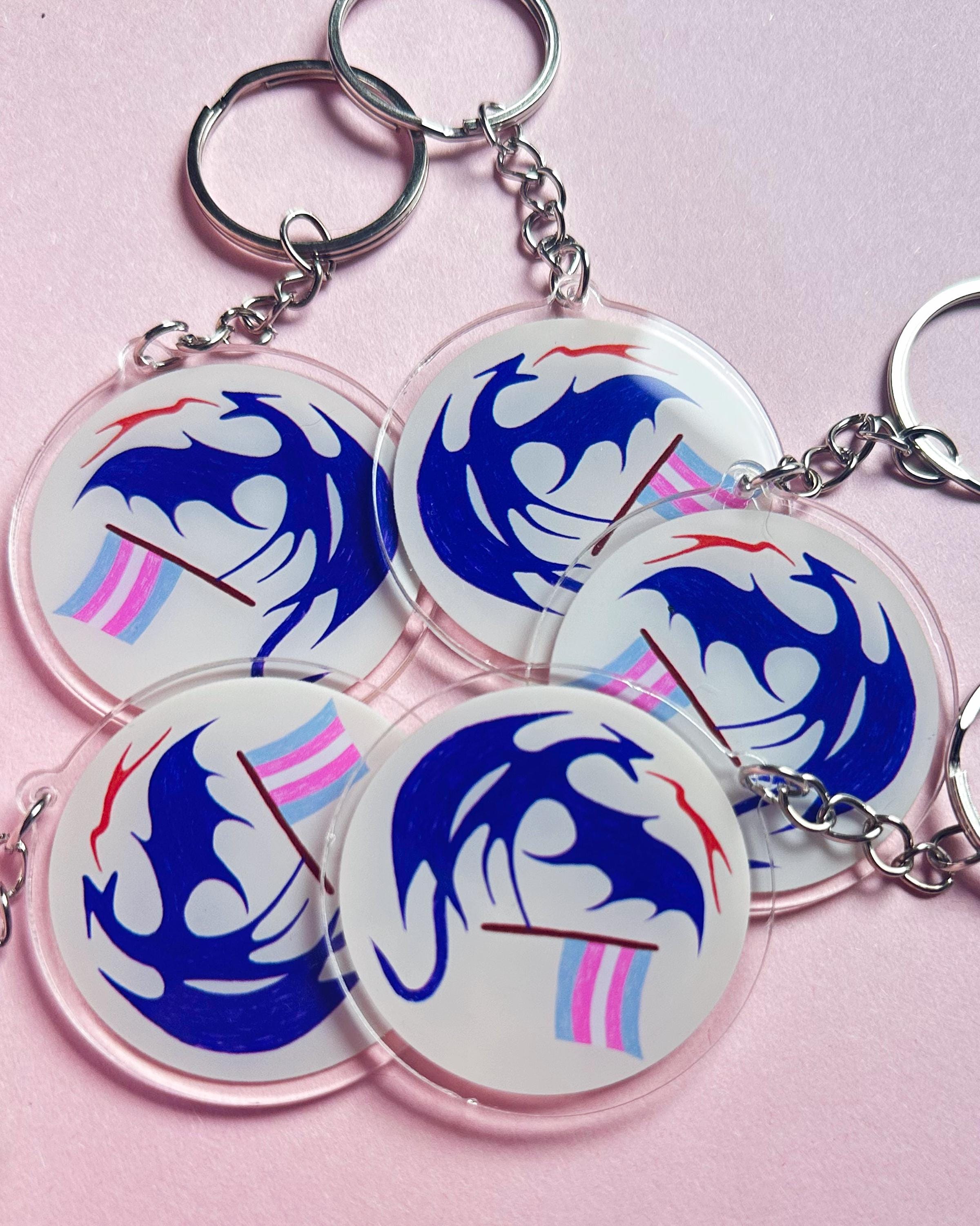 Blue Dragon Trans ✶ Keyring