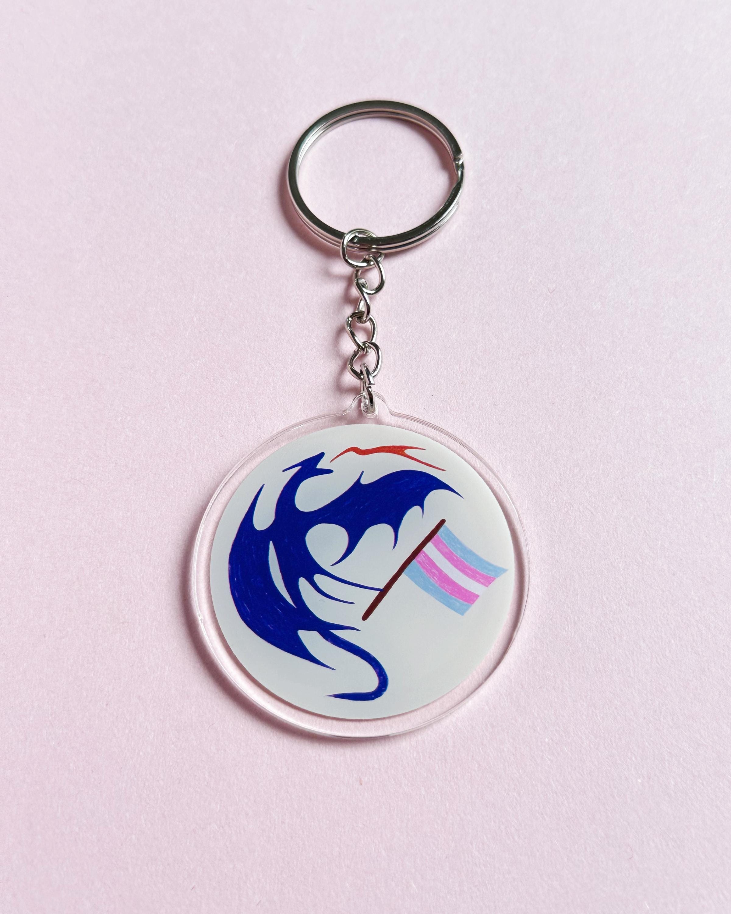 Blue Dragon Trans ✶ Keyring