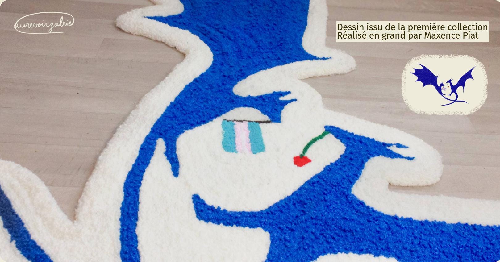 Tapis tufté « Dragons Unis », pièce unique