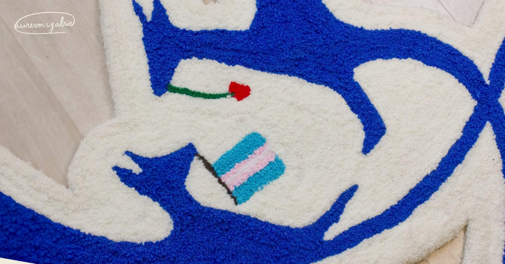 Tapis tufté « Dragons Unis », pièce unique