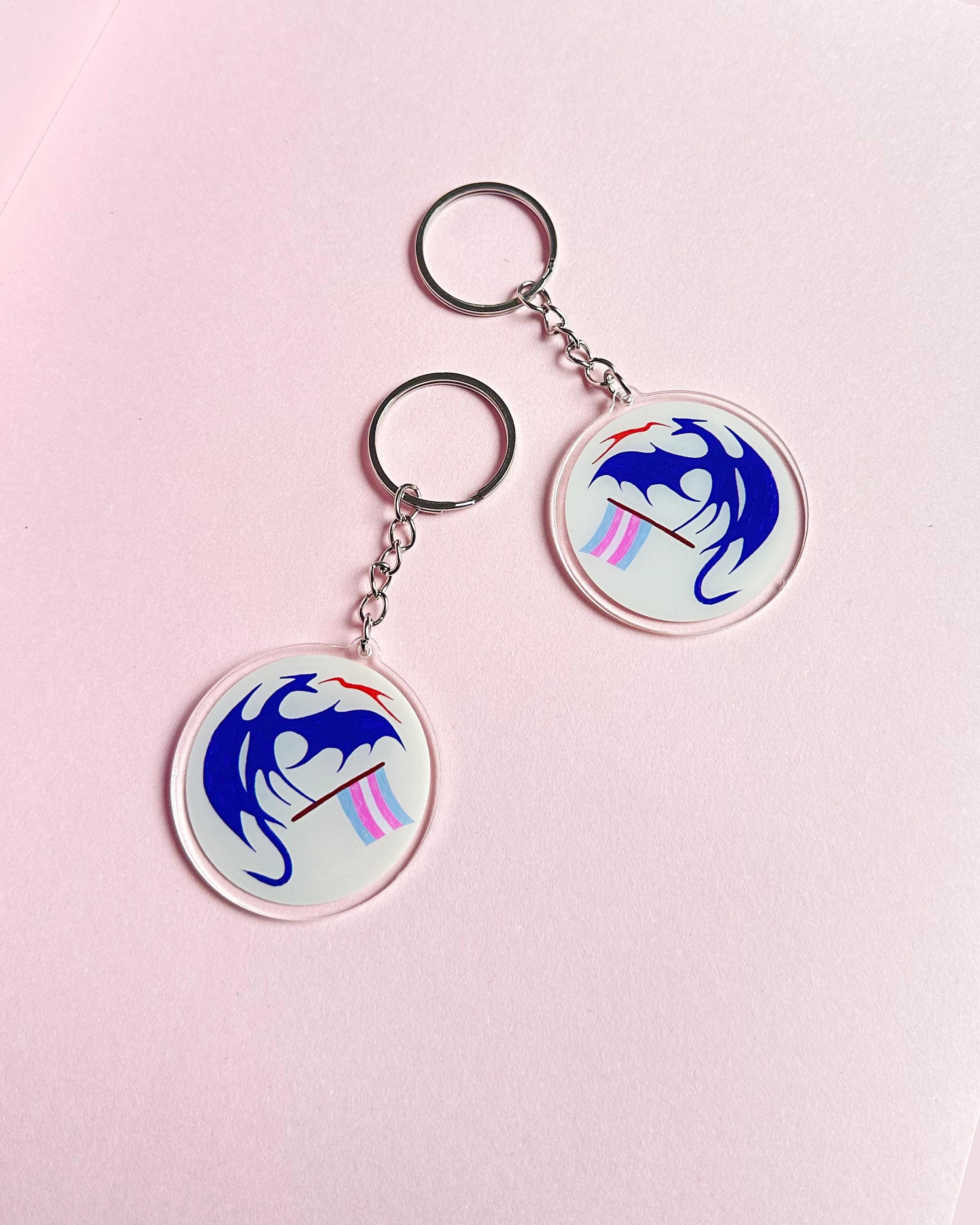 Blue Dragon Trans ✶ Keyring
