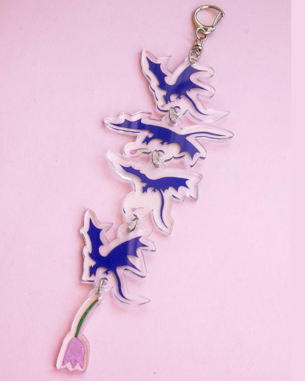 Falling Flower ✶ Keyring