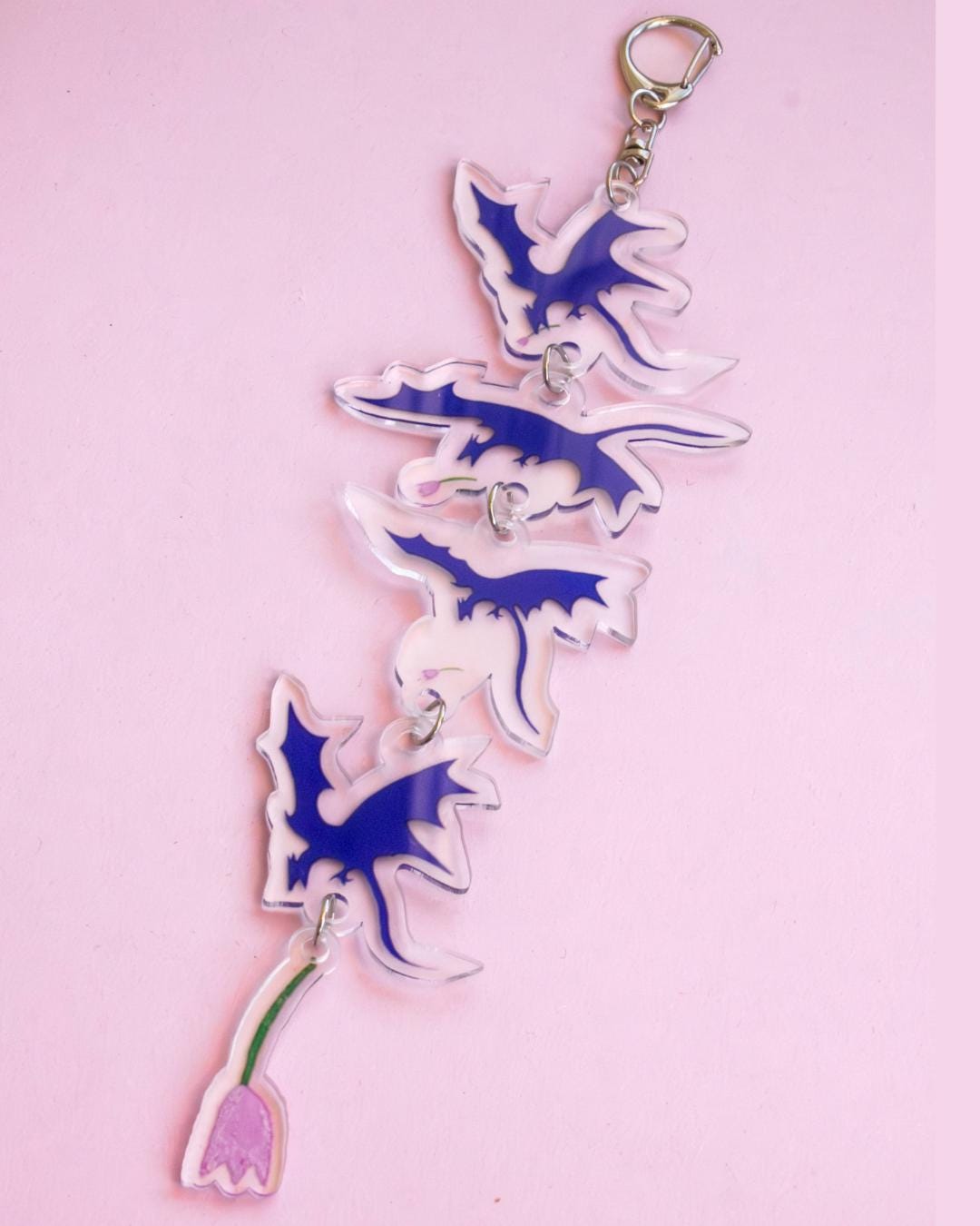 Falling Flower ✶ Keyring