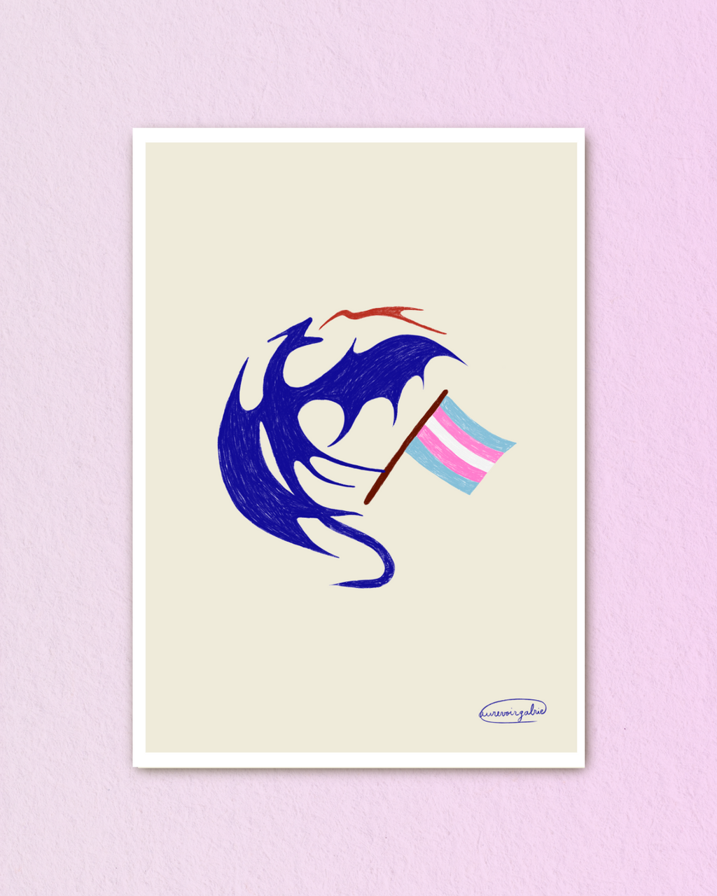 Dragon Trans ✶ A3 Print signed