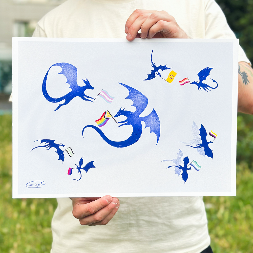 Dragons of Pride ✶ Signed A3 Print