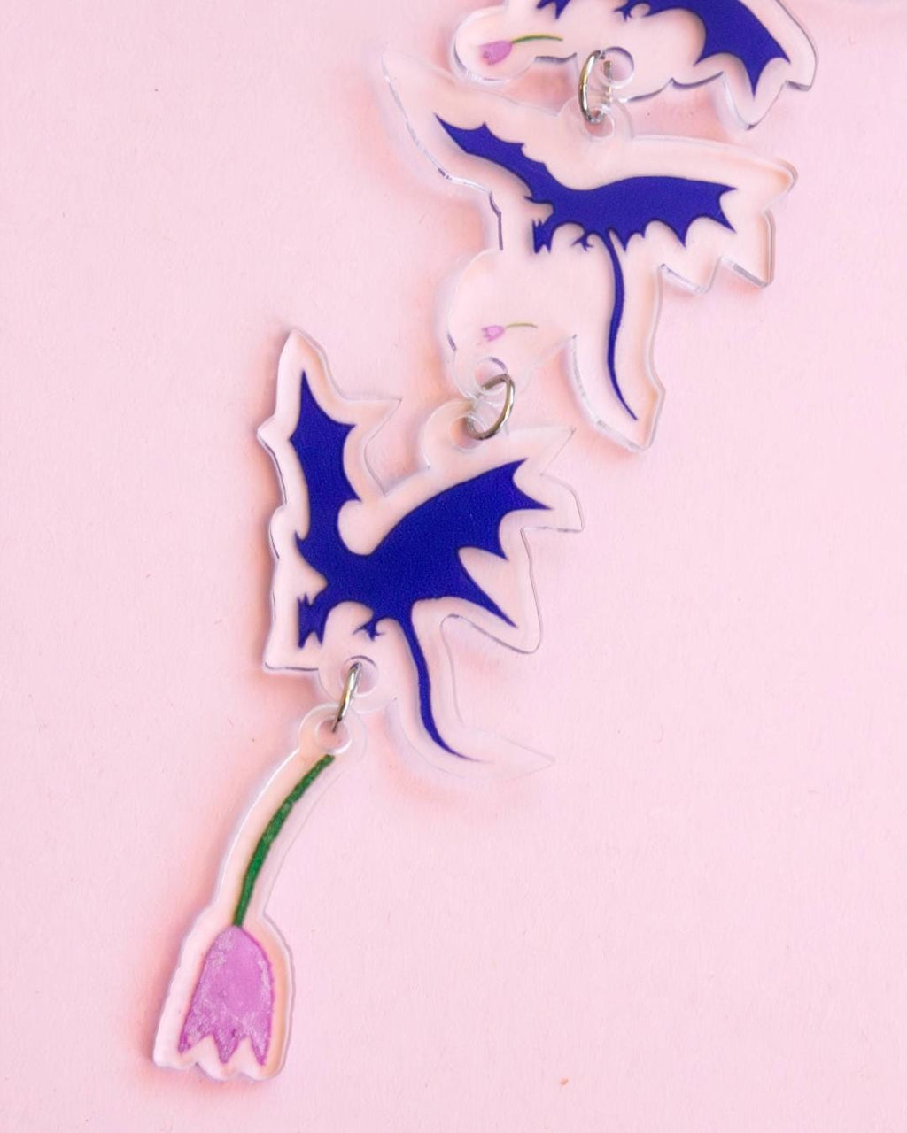 Falling Flower ✶ Keyring