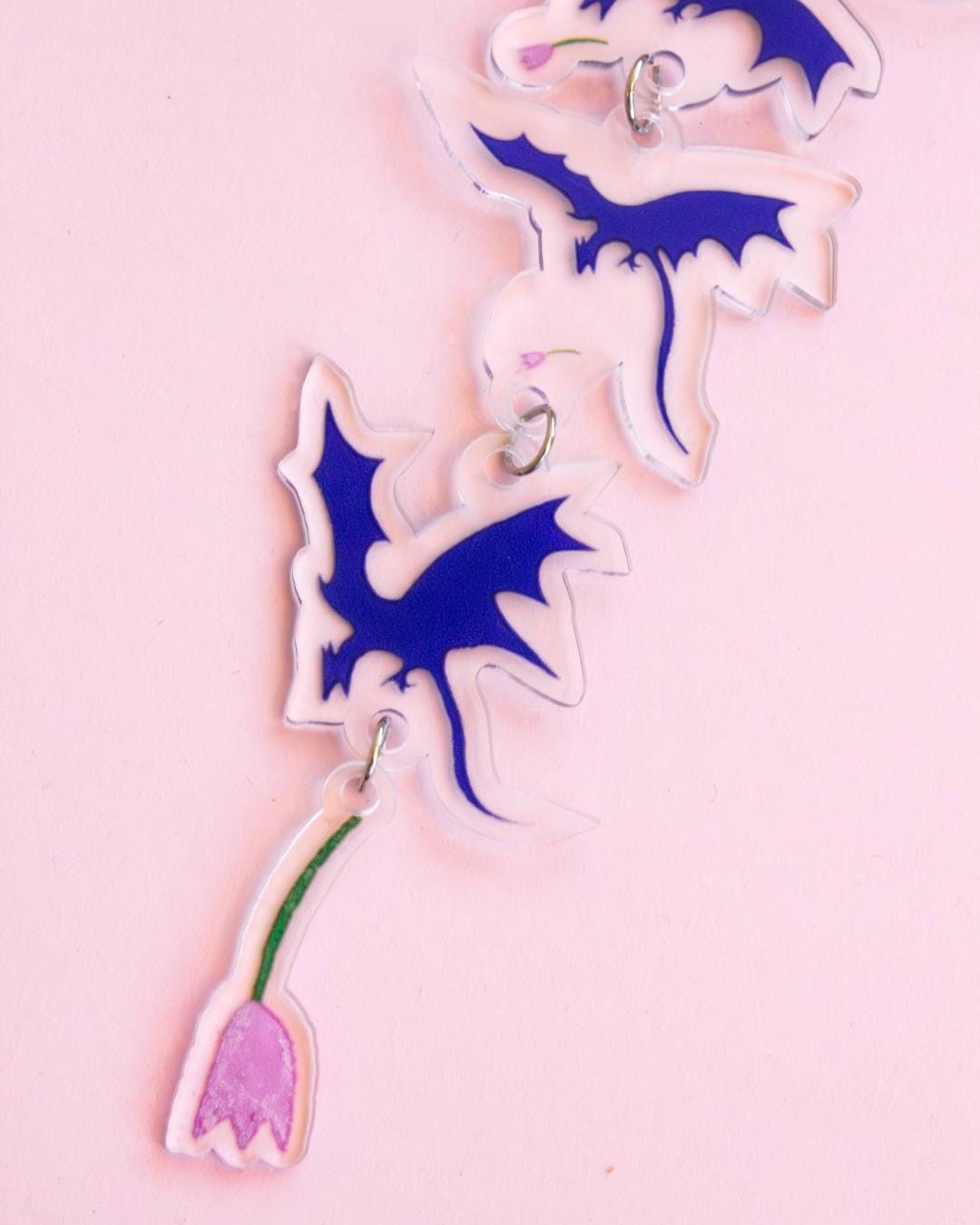 Falling Flower ✶ Keyring
