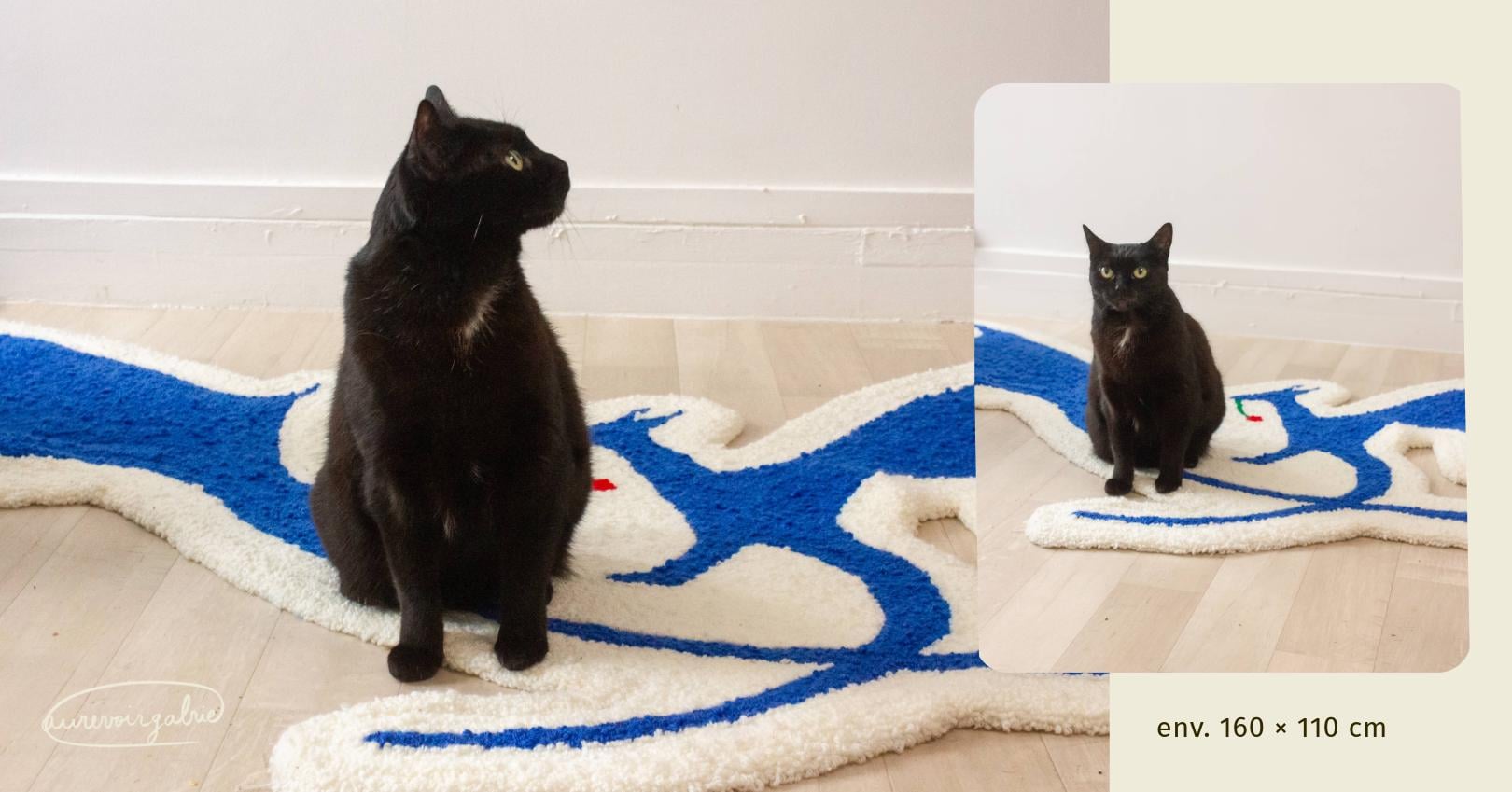 Tapis tufté « Dragons Unis », pièce unique