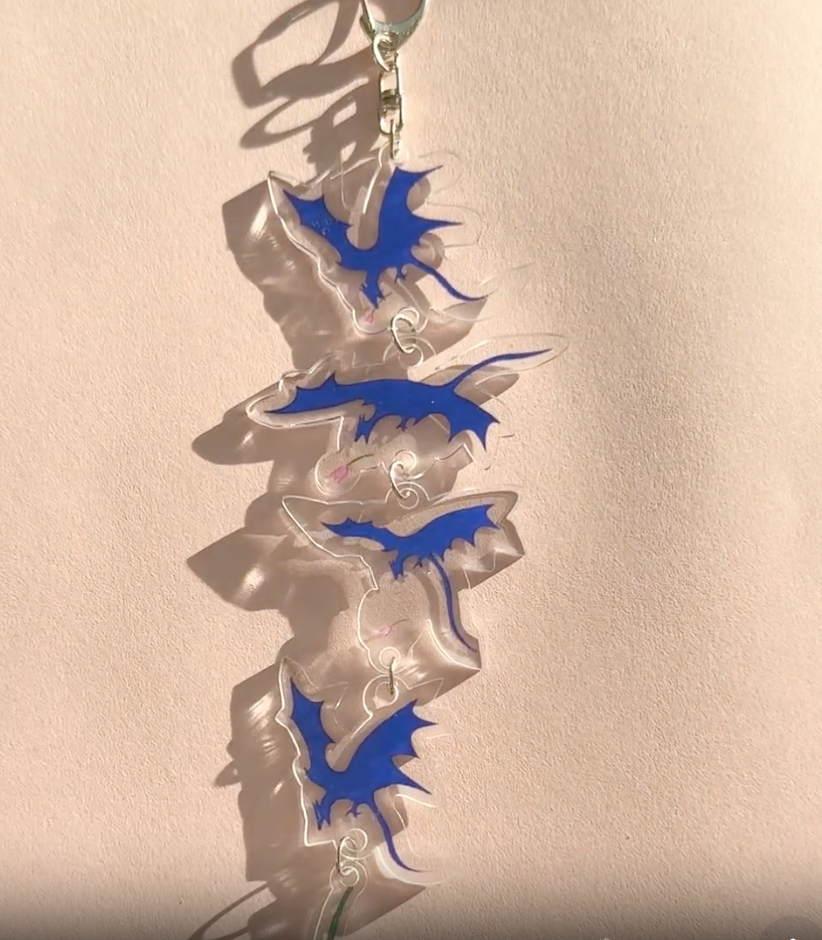 Falling Flower ✶ Keyring