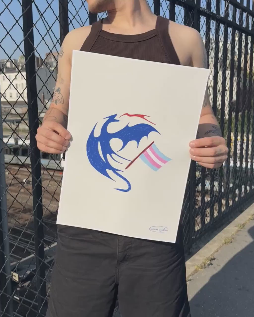 Dragon Trans ✶ A3 Print signed